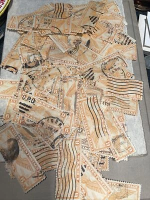 Revenue DEALERS LOT 6c   Sc#C19 AIR MAIL w/DATES"  See Pic - Image 1 of 4