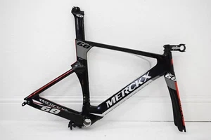 MERCKX LUGANO 68 - 52CM CARBON FIBER ROAD TIME TRIAL BIKE RAHMEN / SATTELSTÜTZE - Bild 1 von 12