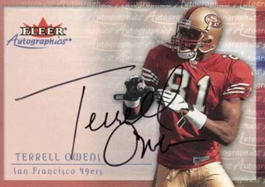 TERRELL OWENS ( 2000) FLEER / SKYBOX AUTOGRAPHICS AUTO / AUTOGRAPH CARD 49ERS WR - Picture 1 of 2