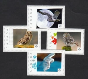 OWL Set of 4 MNH Picture Postage Stamps Canada 2015 p15/6ow4 - Picture 1 of 5