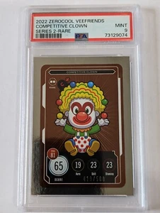 Clown Competitivo VeeFriends Compete Collect Serie 2 Raro /500 PSA 9 Come Nuovo - Foto 1 di 2