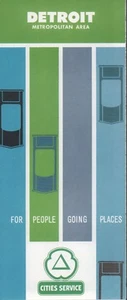 1963 Cities Service Road Map: Detroit Metropolitan Area NOS - Picture 1 of 1