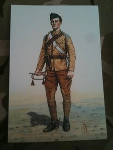 Military Postcard Trumpeter 21st Lancers Sudan 1898 by Alix Baker - Picture 1 of 1