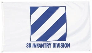 BANDIERA 3D FANTRY DIVISION 3X5 PIEDI CON GHIRLANDE. IMMAGINE UNILATERALE. - Foto 1 di 10