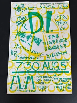 D.I. Cosmic Necromancy Kids Productions Nevada City AVM Original Concert Poster - Image 1 of 4