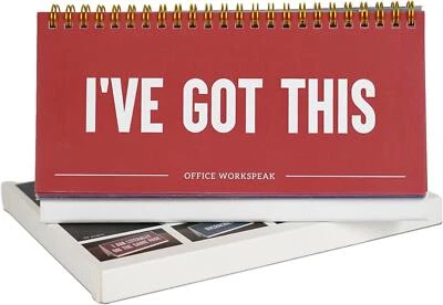 Work-Speak - 50 Daily Messages Desk Table Spiral Flip Book - Funny Office Signs - Image 1 of 4