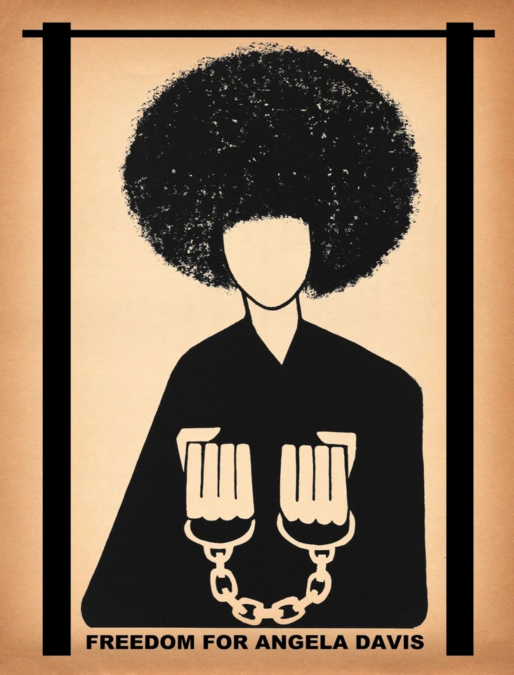 8487.Decoration Poster.Home Room wall interior art design.Angela Davis.60's art - Image 1 of 1