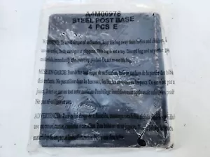 (4 Pcs) A4M00978 Steel Post Base - Picture 1 of 1
