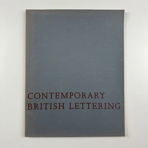 Contemporary British Lettering Michael Taylor Rare Books 1984 - Imagen 1 de 13