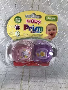Nuby PRISM Sheep Flower ortho PACIFIER Binky Soothie 6-12 MONTHS SIZE NEW - Imagen 1 de 5