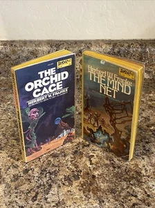 Herbert Franke 2 Bk Lot - Orchid Cage / Mind Net - 1st Printings Paperbacks - Picture 1 of 13