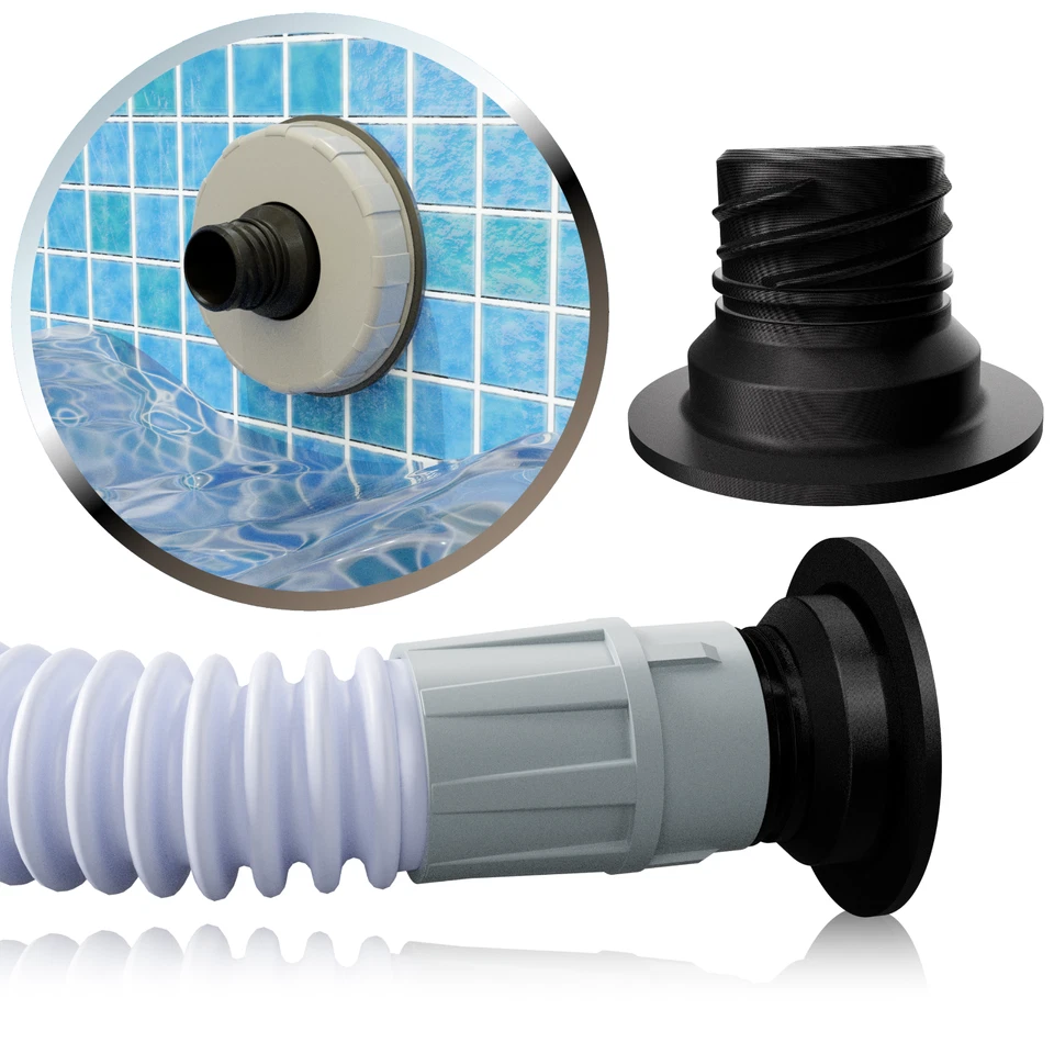 NOZZLEBOSS Adapter passend für Summer Waves Intex SummerWaves Poolsauger Pool 35mm Sauger