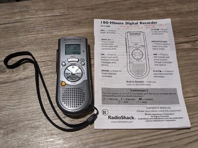 RADIOSHACK | DIGITAL VOICE RECORDER | CAT NO 14-1198 | TESTED, WORKING  - Image 1 of 2