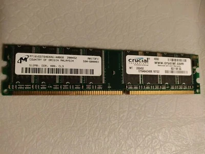 Micron MT16VDDT6464AG-40BGB 512MB  - Image 1 of 2