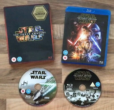 STAR WARS (EPISODE 7) THE FORCE AWAKENS LIMITED EDITION "DARKSIDE" SLEEVE BLURAY - Image 1 of 4