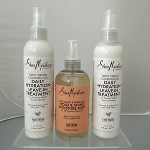 Shea Moisture 100% Virgin Coconut Oil Daily Leave-in Treatment Hold & Shine Mist - Picture 1 of 3