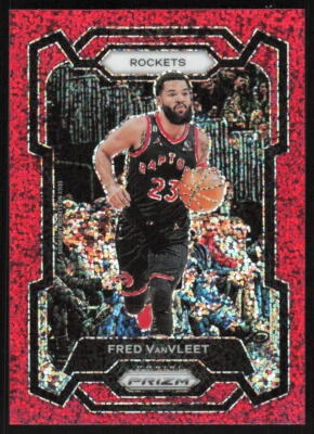 2023-24 Panini Prizm Red Sparkle #97 Fred VanVleet Houston Rockets Raptors - Image 1 of 2