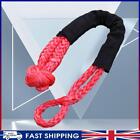 Produktbild - ~ Car Trailer Tape Rope 38000 Pound U-shaped Hook SUV Towing Strap for ATV (Red)
