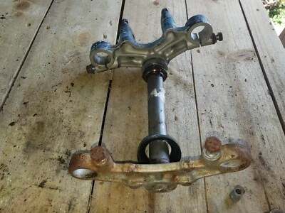 1978 1980 SUZUKI RM 50 TRIPPLE TREE STEERING STEM UPPER & UNDER - Image 1 of 4