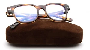 NEW TOM FORD TF 5977-B ECO 050 Havana EYEGLASSES FRAME 50-18-145mm B40mm Italy - Picture 1 of 10