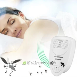 Ultrasonic Anti Rat Mouse Bug Mosquito Flea Pest Cockroach Mice Repeller US Plug - Picture 1 of 16