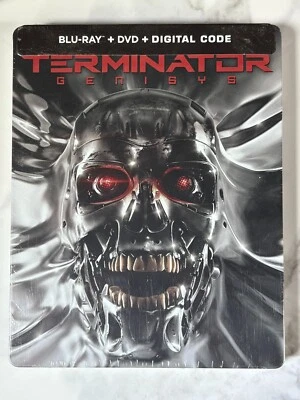 Terminator Genisys Limited Edition Steelbook Blu Ray + DVD NEW - Image 1 of 2