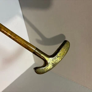 Selten Vintage Otey Crisman Messingkopf Holzschaft The Golden Touch 2 Wege 35" Putter - Bild 1 von 9