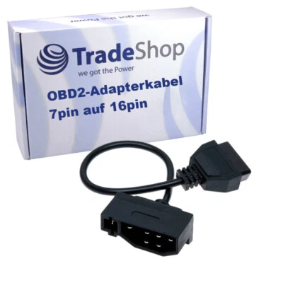 Adapter Kabel OBD1 Ford 7Pin auf OBD2 Standard 16Pin (35cm) Plug & Play - Bild 1 von 4