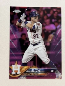 Joseph Altuve 2018 Topps cromo #200 refractor rosa ~ Houston Astros - Imagen 1 de 2