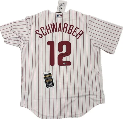 Kyle Schwarber Signed Nike authentic jersey JSA COA - Image 1 of 3
