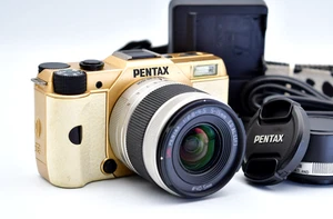 ⏯️[Exzellent+5] Pentax Q10 Digitalkamera Gold 02 Standardobjektiv/05 Spielzeugobjektiv Japan - Bild 1 von 21