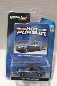 Greenlight Hot Pursuit R8 1988 FORD MUSTANG LX New York State Police #GL42650-A - Picture 1 of 2