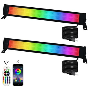 2 Pack 50W RGB Wall Washer Light, Stage Wash Light Bar, RGB Light Bar, Warm 3... - Picture 1 of 8