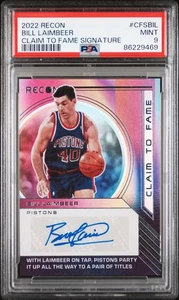 Recon Bill Laimbeer 2022 #CFSBIL Claim to Fame Signature PSA 9 POP 1 Ninguno superior - Imagen 1 de 2