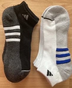Calze Adidas uomo taglio basso 6 paia nere/bianche taglia 6-12 - Foto 1 di 5