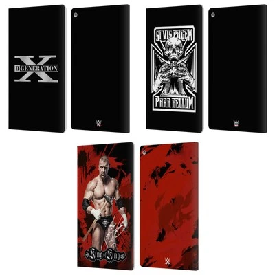 OFFICIAL WWE TRIPLE H LEATHER BOOK WALLET CASE FOR AMAZON FIRE - Image 1 of 4