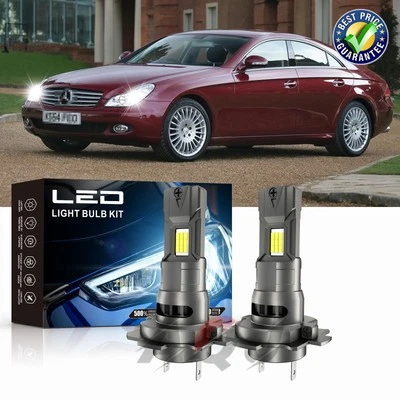 2x H7 LED Headlight Bulbs Conversion High Low For Mercedes-Benz CLS500 2006-2010 - Image 1 of 4