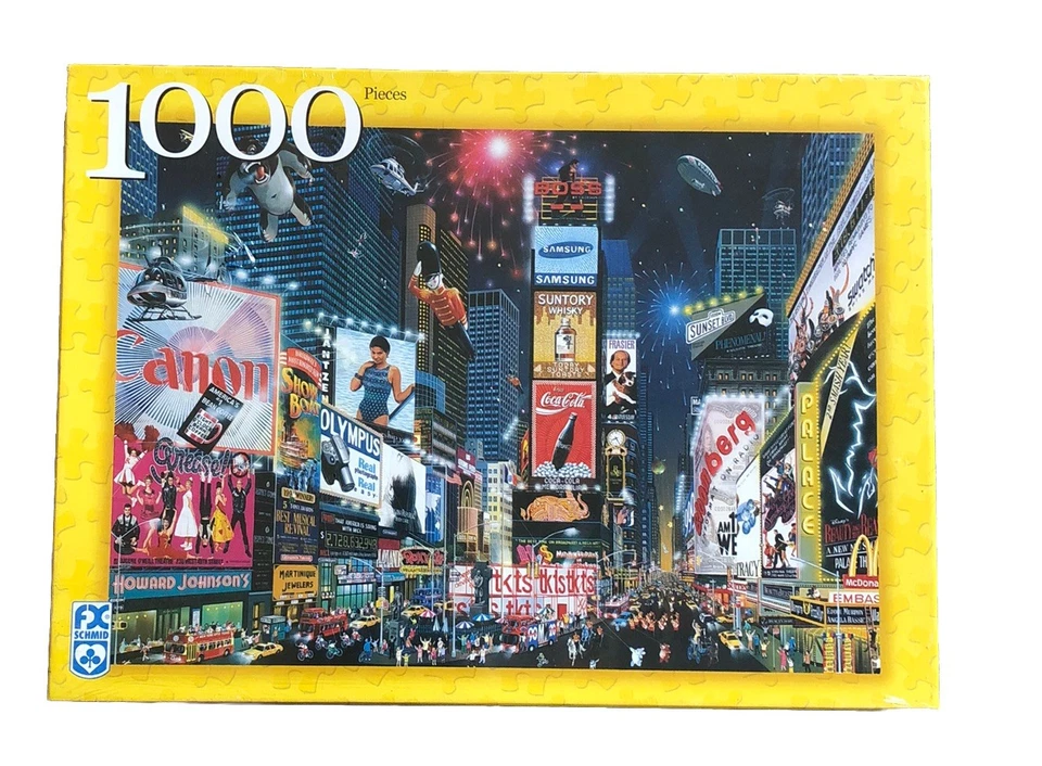 FX SCHMID Puzzle  Times Square Parade New York 1000 Pieces New & Sealed - Image 1 of 4