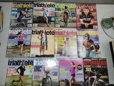 Lot of 12 Runners Magazine, Triathlete Running Magazines 2013 - Image 1 of 4