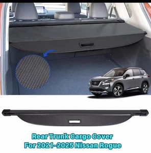 Retractable Cargo Cover for Nissan Rogue 2021 2022 2023 2024 2025 Rear Trunk - Picture 1 of 4