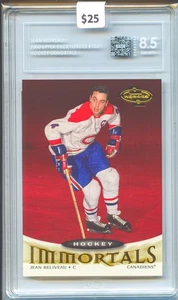 Jean Beliveau 2000 Upper Deck Heroes #130 TAG 8.5 NM-MT+ Hockey Immortals - Picture 1 of 2