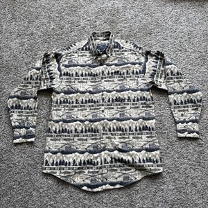 Vintage Vintage Woolrich Flanellhemd Herren Große L Angeln Langarm hellbraun Knöpfe - Bild 1 von 21