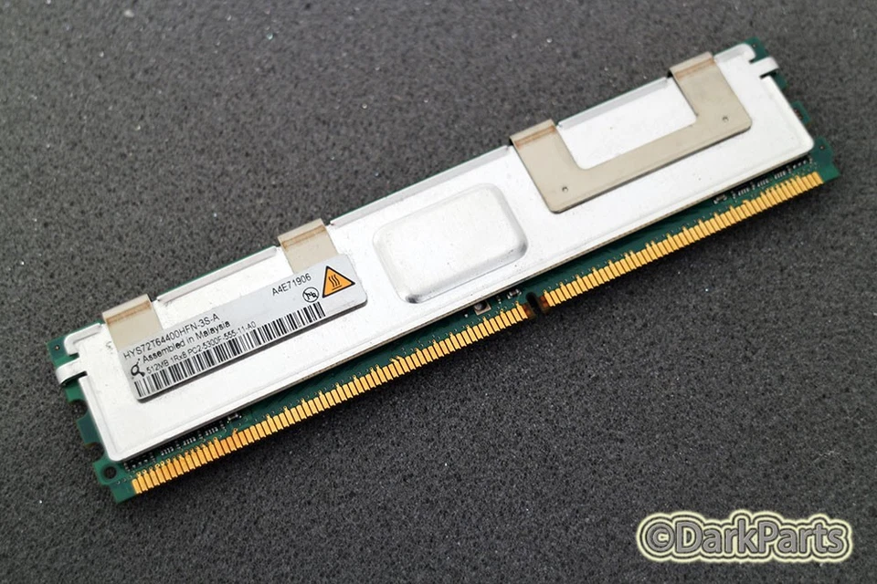 Qimonda HYS72T64400HFN-3S-A PC2-5300F-555-11-A0 512MB Server Memory RAM - Image 1 of 1