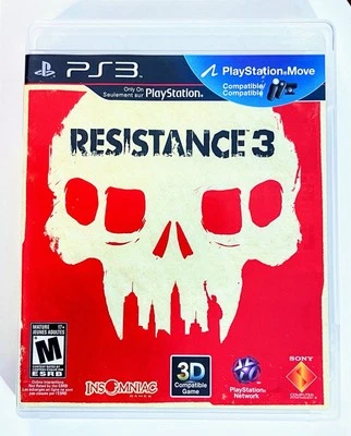 Resistance 3 PS3 Sony PlayStation 3 2011 COMPLETE w/ Manual & Online Access EUC Foto 1 de 4