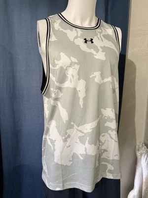 Camiseta sin mangas Under Armour para hombre talla XL blanca camuflaje Foto 1 de 4