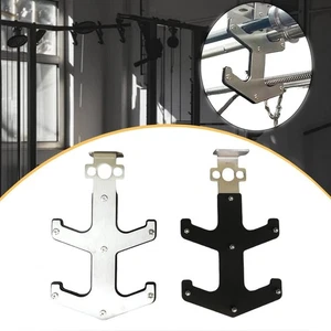 Rack Mounted Barbell Holders Space Saving Practical Sleek Weight Bar Hangers - Picture 1 of 7