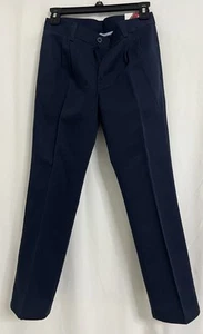 Izod Boys Reg Fit 12 Pants Navy Pleated Wrinkle Free Adjustable Waist NWT School - Picture 1 of 20