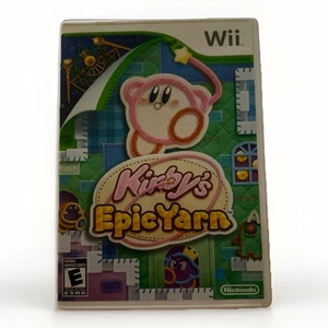 Kirby's Epic Yarn (Nintendo Wii) Complete CIB Tested - Foto 1 di 4