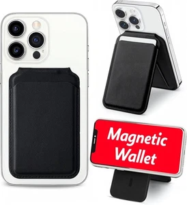 MagSafe Echtleder Wallet kompatibel mit iPhone mit verstellbarem Ständer - Bild 1 von 7