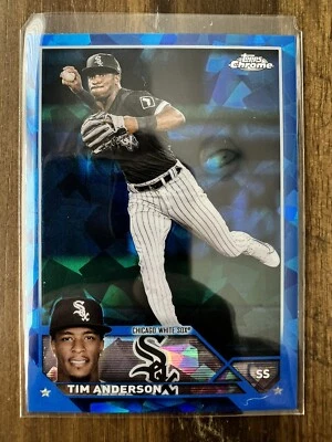 2023 Topps Chrome Sapphire Edition #282 Tim Anderson Chicago White Sox - Image 1 of 2